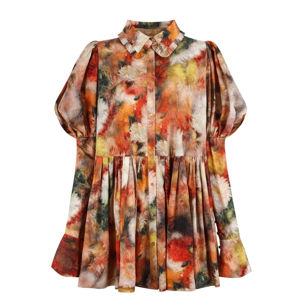 Selkie Impression Flowers Time Travelers Blouse size Large
